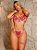 CONJUNTO PERSONALIZAVEL PLUMA DE AMOR ROSA COM VERMELHO - Imagem 1