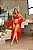 CONJUNTO PERSONALIZAVEL CROPPED TULE BORDADO PETALA VERMELHO ILUSION - Imagem 5