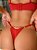 CONJUNTO PERSONALIZAVEL CROPPED TULE BORDADO PETALA VERMELHO ILUSION - Imagem 2