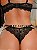 CONJUNTO PERSONALIZAVEL EM TULE FLORAL E RENDA PRETO - Imagem 2