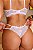 CONJUNTO PERSONALIZAVEL EM TULE COM CORAÇÃO E RENDA BRANCO - Imagem 3