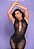 BODYSTOCKING MACACÃO PRETO COM STRASS Y2156 - Imagem 6
