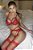 CONJUNTO LUXO SEM BOJO LAISE EM RENDÃO TRANSPARENTE VERMELHO - Imagem 11