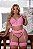 CONJUNTO LUXO "TODA SUA" ROSA PLUS SIZE - Imagem 1