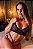 CONJUNTO LUXO CROPPED SEM BOJO E CALCINHA COM FRASE "METE FORTE" PRETO - Imagem 2
