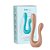 VIBRADOR FLEXÍVEL COM PONTA DUPLA DOUBLE PASSION NUDE INTT WELLNESS - Imagem 1