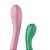 VIBRADOR DOUBLE PASSION ROSA E VERDE INTT COLLORS - Imagem 4