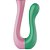 VIBRADOR DOUBLE PASSION ROSA E VERDE INTT COLLORS - Imagem 6
