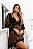 ROBE LUXO EM CETIM COM DETALHES EM RENDA ONÇA - Imagem 1