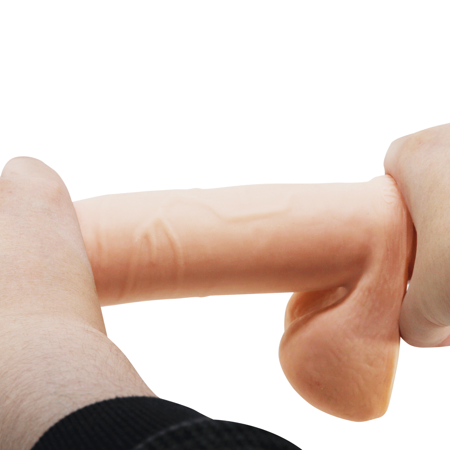 PÊNIS REALÍSTICO COM DUPLA CAMADA SLIDING SKIN CREEL 8.1 PRETTY LOVE - Imagem 14