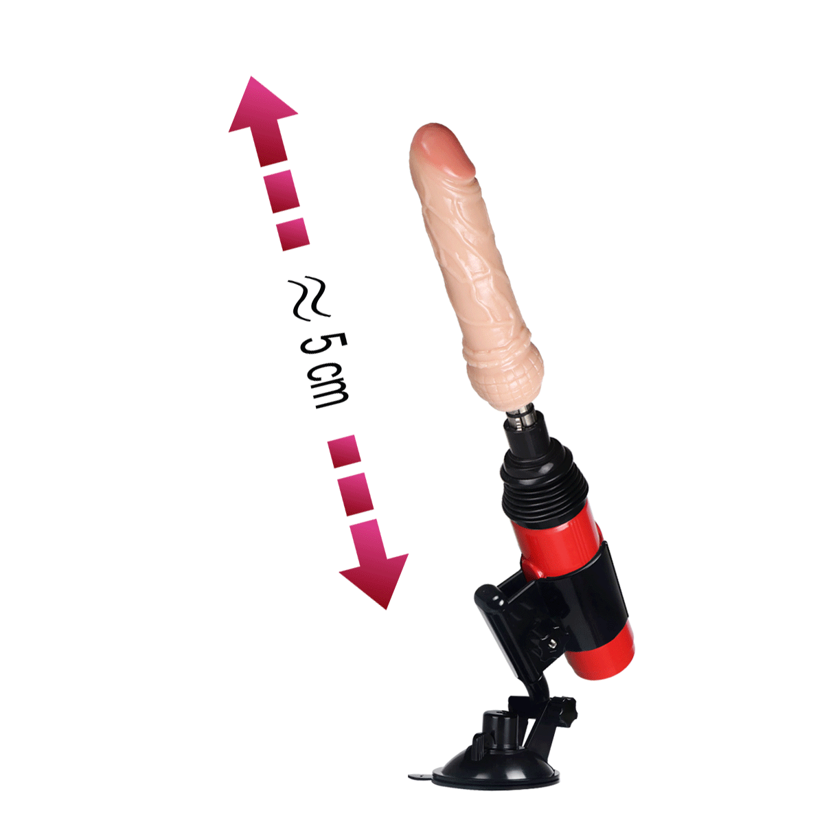 MÁQUINA DO SEXO COM 4 DILDOS BIVOLT POWERFULL III - Imagem 3