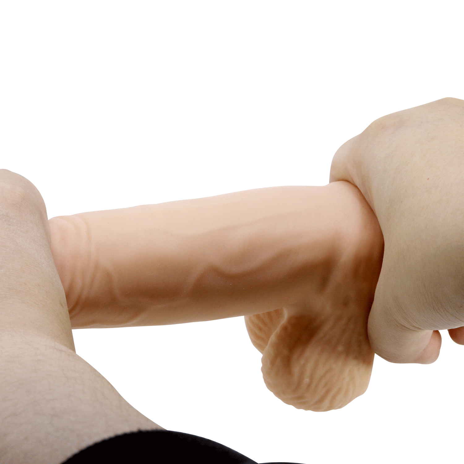 PÊNIS REALÍSTICO COM DUPLA CAMADA SLIDING SKIN DUVALL 7.6" PRETTY LOVE - Imagem 14