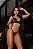 CONJUNTO PERSONALIZAVEL EM TULE COM CORAÇÃO E RENDA JADE PRETO - Imagem 3