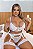 CONJUNTO LUXO CROPPED COM CINTA LIGA PERSEX EM ARRASTÃO E TULE BRANCO PLUS SIZE - Imagem 3