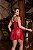 CAMISOLA TULE COM CORAÇÃO E RENDA + FIO PERSONALIZAVEL VERMELHO - Imagem 3