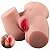 MASTURBADOR MASCULINO FORMATO DE BUNDA COM VAGINA E ÂNUS - Imagem 2