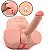 MASTURBADOR HEMAFRODITA MEIO CORPO COM VAGINA ÂNUS E PÊNIS COM VIBRO - Imagem 8