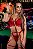 CONJUNTO LUXO GAROTA VENENO COM CINTA LIGA E CHOKER VERMELHO - Imagem 5