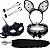 KIT RAPOSA PRETO COM MASCARA SI - Imagem 1