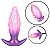 PLUG ANAL MONSTER SILICONE INFLÁVEL 10,8 X 4.0 SI - Imagem 1