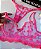CONJUNTO PERSONALIZAVEL EM TULE BRANCO COM CORAÇÃO ROSA NEON - Imagem 4