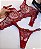 CONJUNTO PERSONALIZAVEL EM TULE CHINES VERMELHO ILUSION - Imagem 3