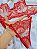CONJUNTO PERSONALIZAVEL FIO BORBOLETA EM TULE CHANTILLY VERMELHO ILUSION - Imagem 5