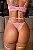 CONJUNTO PERSONALIZAVEL DAYANE EM TULE FLORAL ROSA HERA - Imagem 2