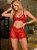 PIJAMA TRIO ENCANTO - SHORT, SUTIÂ E FIO PERSONALIZAVEL VERMELHO - Imagem 1
