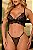 PIJAMA TRIO ENCANTO - SHORT, SUTIÂ E FIO PERSONALIZAVEL PRETO - Imagem 5