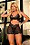PIJAMA TRIO ENCANTO - SHORT, SUTIÂ E FIO PERSONALIZAVEL PRETO - Imagem 1