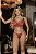 BABY DOLL TRIO LUXURIO SECRETO VERMELHO - Imagem 4