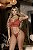 BABY DOLL TRIO LUXURIO SECRETO VERMELHO - Imagem 6