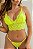 CONJUNTO TOP RENDADO E CALCINHA FIO REGULÁVEL VERDE NEON - Imagem 2