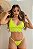 CONJUNTO TOP RENDADO E CALCINHA FIO REGULÁVEL VERDE NEON - Imagem 1