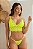 CONJUNTO TOP RENDADO E CALCINHA FIO REGULÁVEL VERDE NEON - Imagem 3