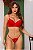 CONJUNTO LOVE COM ARO INTEIRO EM RENDA VERMELHO - Imagem 1