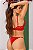 CONJUNTO LOVE COM ARO INTEIRO EM RENDA VERMELHO - Imagem 2