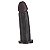 PÊNIS MACIÇO EM SILICONE HOT BLACK 18 X 4,5CM HOT FLOWERS - Imagem 2