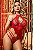 CAMISOLA EM TULE E RENDA E DETALHES EM CORRENTE VERMELHO Y7154 - Imagem 6