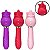 VIBRADOR DE PONTO G E CLITÓRIS ROSA COM LÍNGUA KIRA - Imagem 9