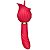 VIBRADOR DE PONTO G E CLITÓRIS ROSA COM LÍNGUA KIRA - Imagem 4