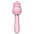 VIBRADOR DE PONTO G E CLITÓRIS ROSA COM LÍNGUA KIRA - Imagem 7