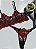 CONJUNTO PERSONALIZAVEL FIO BORBOLETA EM TULE CHANTILLY PRETO E VERMELHO - Imagem 3