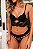 CONJUNTO COM BOJO E CALCINHA COM FRASE "SO MINHA" REMOVIVEL PRETO - Imagem 4