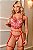 CONJUNTO PERSONALIZAVEL CROPPED TULE BORDADO CHINÊS VERMELHO ILUSION - Imagem 4