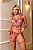 CONJUNTO PERSONALIZAVEL CROPPED TULE BORDADO CHINÊS VERMELHO ILUSION - Imagem 1