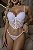 CONJUNTO PERSONALIZAVEL CROPPED TULE BORDADO CORAÇÃO BRANCO - Imagem 2