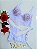 CONJUNTO PERSONALIZAVEL CROPPED TULE BORDADO PETALA BRANCO ILUSION - Imagem 5