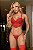 CONJUNTO PERSONALIZAVEL CROPPED BORDADO CORAÇÃO GRANDE VERMELHO - Imagem 5